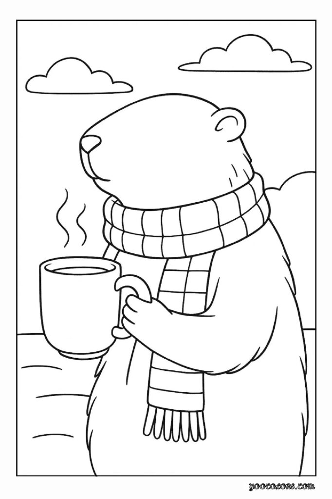 Groundhog Day Coloring Pages: A Fun, Screen-Free Winter Activity Kids Love 17 Groundhog Day Coloring Pages 17 pdf