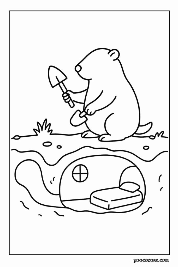 Groundhog Day Coloring Pages: A Fun, Screen-Free Winter Activity Kids Love 13 Groundhog Day Coloring Pages 20 pdf