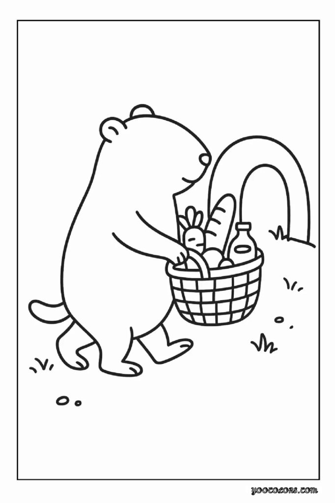 Groundhog Day Coloring Pages: A Fun, Screen-Free Winter Activity Kids Love 7 Groundhog Day Coloring Pages 26 pdf