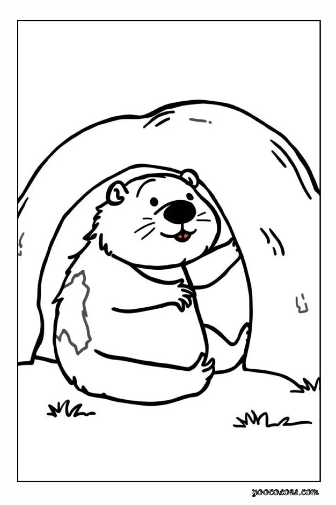 Groundhog Day Coloring Pages: A Fun, Screen-Free Winter Activity Kids Love 28 Groundhog Day Coloring Pages 3 pdf