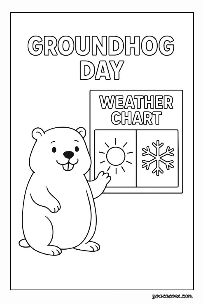 Groundhog Day Coloring Pages: A Fun, Screen-Free Winter Activity Kids Love 26 Groundhog Day Coloring Pages 5 pdf