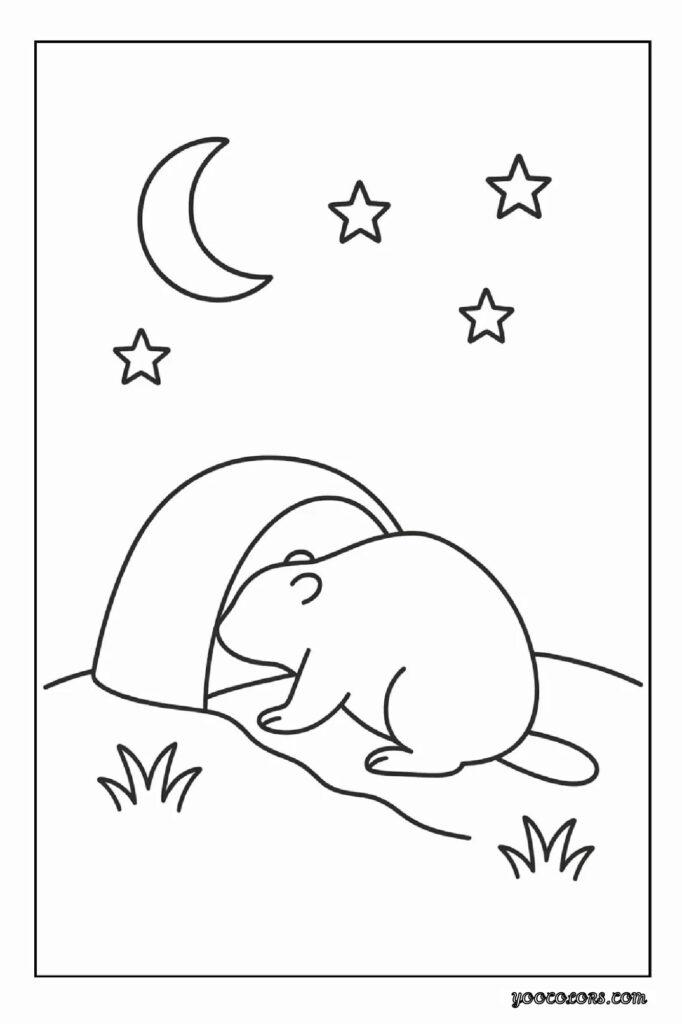 Groundhog Day Coloring Pages: A Fun, Screen-Free Winter Activity Kids Love 25 Groundhog Day Coloring Pages 8 pdf