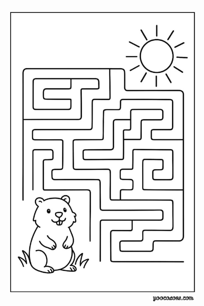Groundhog Day Coloring Pages: A Fun, Screen-Free Winter Activity Kids Love 22 Groundhog Day Coloring Pages 9 pdf