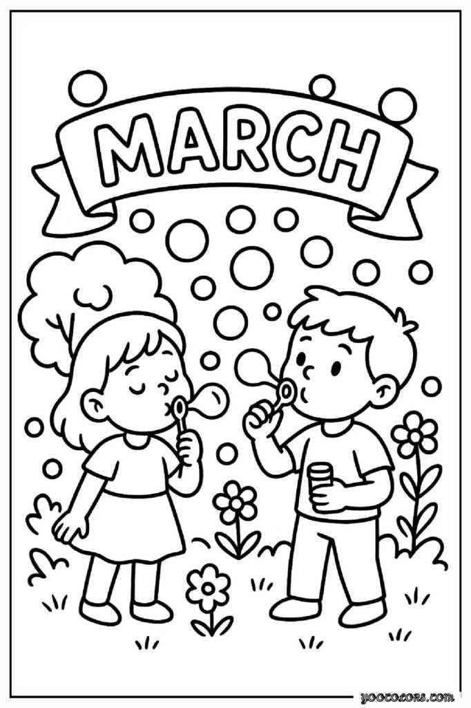 March Coloring Pages: Fun, Educational & Screen-Free Printables for Kids 14 MARCH COLORING PAGES 15 1 pdf