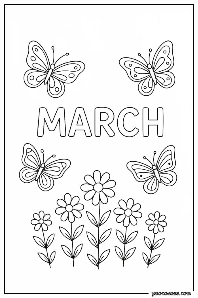 March Coloring Pages: Fun, Educational & Screen-Free Printables for Kids 17 MARCH COLORING PAGES 16 1 pdf
