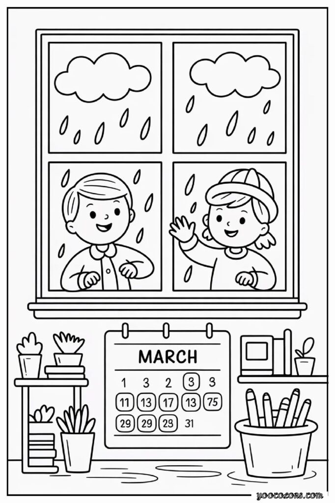 March Coloring Pages: Fun, Educational & Screen-Free Printables for Kids 18 MARCH COLORING PAGES 19 1 pdf