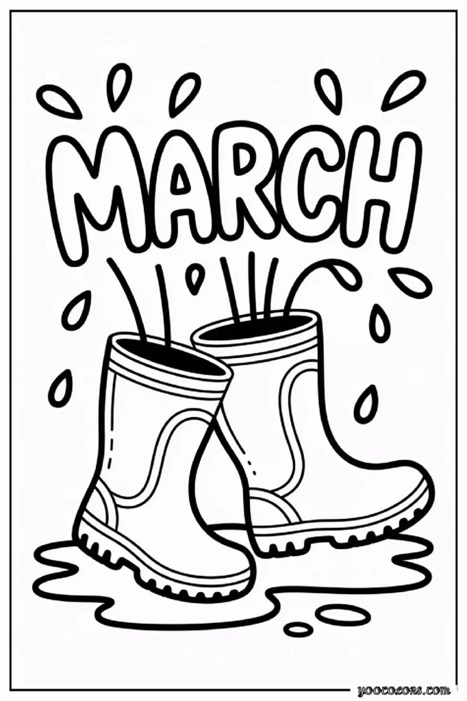 March Coloring Pages: Fun, Educational & Screen-Free Printables for Kids 20 MARCH COLORING PAGES 21 pdf