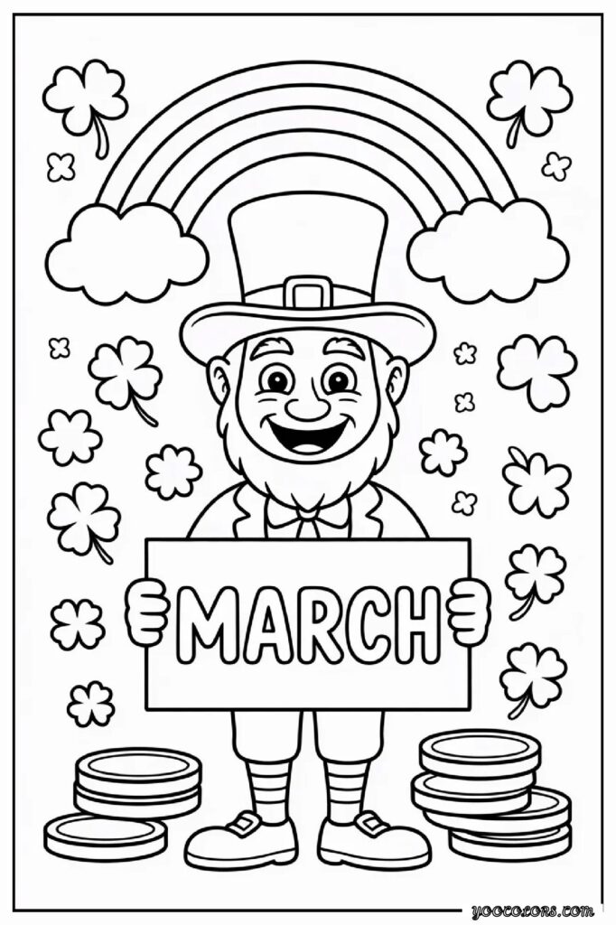 March Coloring Pages: Fun, Educational & Screen-Free Printables for Kids 22 MARCH COLORING PAGES 23 pdf