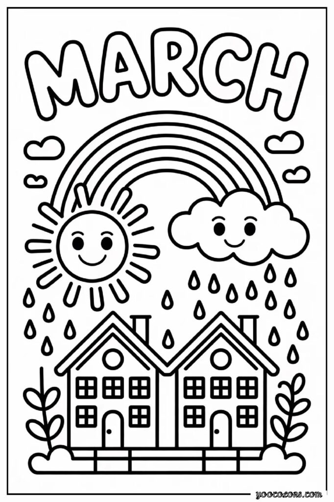 March Coloring Pages: Fun, Educational & Screen-Free Printables for Kids 27 MARCH COLORING PAGES 26 pdf