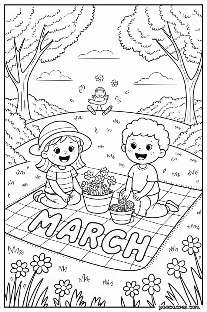 March Coloring Pages: Fun, Educational & Screen-Free Printables for Kids 26 MARCH COLORING PAGES 27 pdf