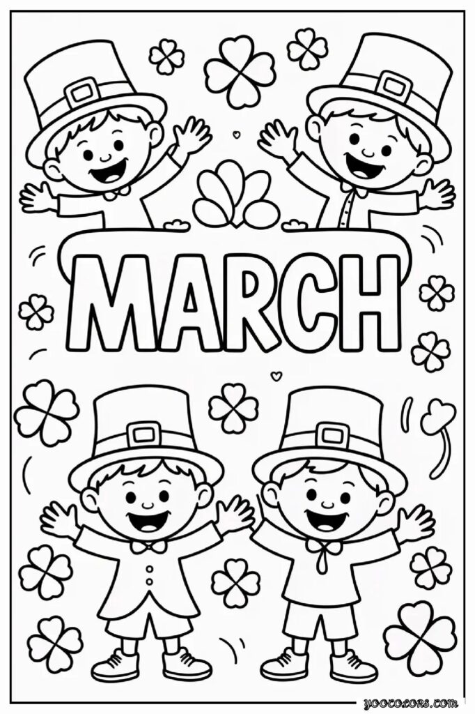 March Coloring Pages: Fun, Educational & Screen-Free Printables for Kids 29 MARCH COLORING PAGES 28 pdf