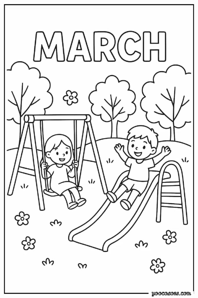 March Coloring Pages: Fun, Educational & Screen-Free Printables for Kids 31 MARCH COLORING PAGES 30 pdf