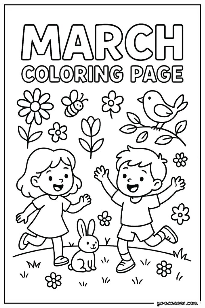 March Coloring Pages: Fun, Educational & Screen-Free Printables for Kids 32 MARCH COLORING PAGES 33 pdf
