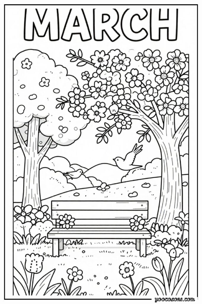 March Coloring Pages: Fun, Educational & Screen-Free Printables for Kids 37 MARCH COLORING PAGES 34 pdf