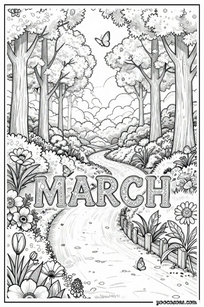 March Coloring Pages: Fun, Educational & Screen-Free Printables for Kids 39 MARCH COLORING PAGES 38 pdf