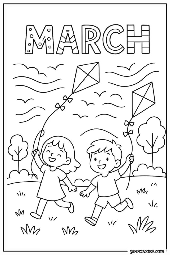 March Coloring Pages: Fun, Educational & Screen-Free Printables for Kids 7 MARCH COLORING PAGES 4 2 pdf