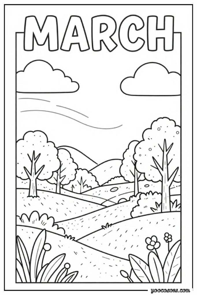 March Coloring Pages: Fun, Educational & Screen-Free Printables for Kids 33 MARCH COLORING PAGES 40 1 pdf