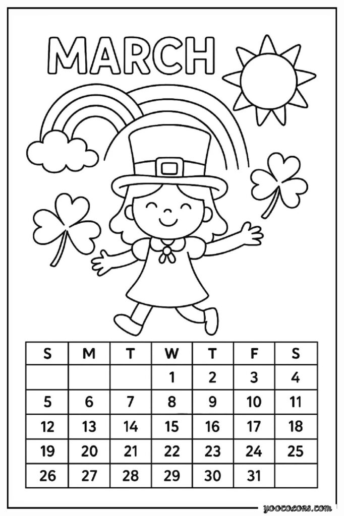 March Coloring Pages: Fun, Educational & Screen-Free Printables for Kids 3 MARCH COLORING PAGES 44 pdf