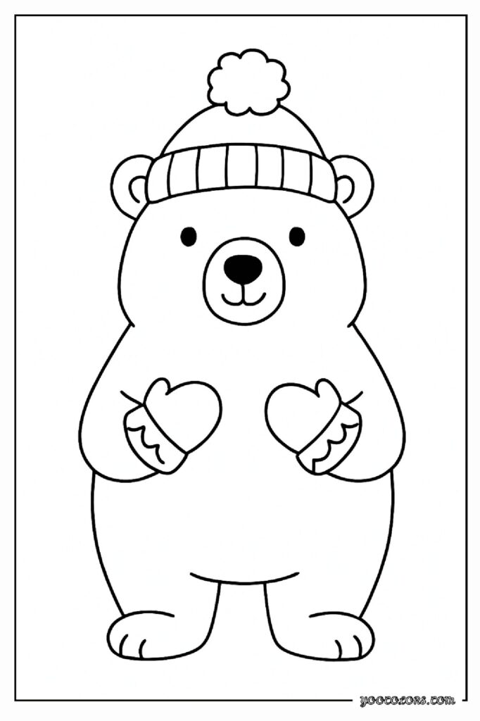 40 Polar Bear Coloring Pages: Cozy Winter Fun You Can Print Today 12 Polar bear coloring pages 11 1 pdf
