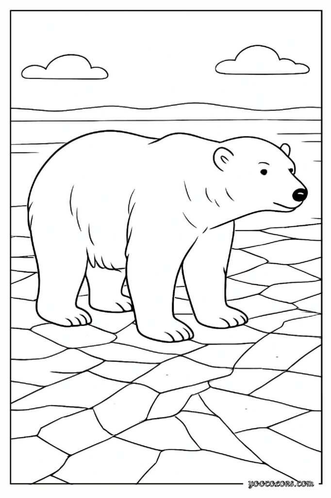 40 Polar Bear Coloring Pages: Cozy Winter Fun You Can Print Today 15 Polar bear coloring pages 15 pdf