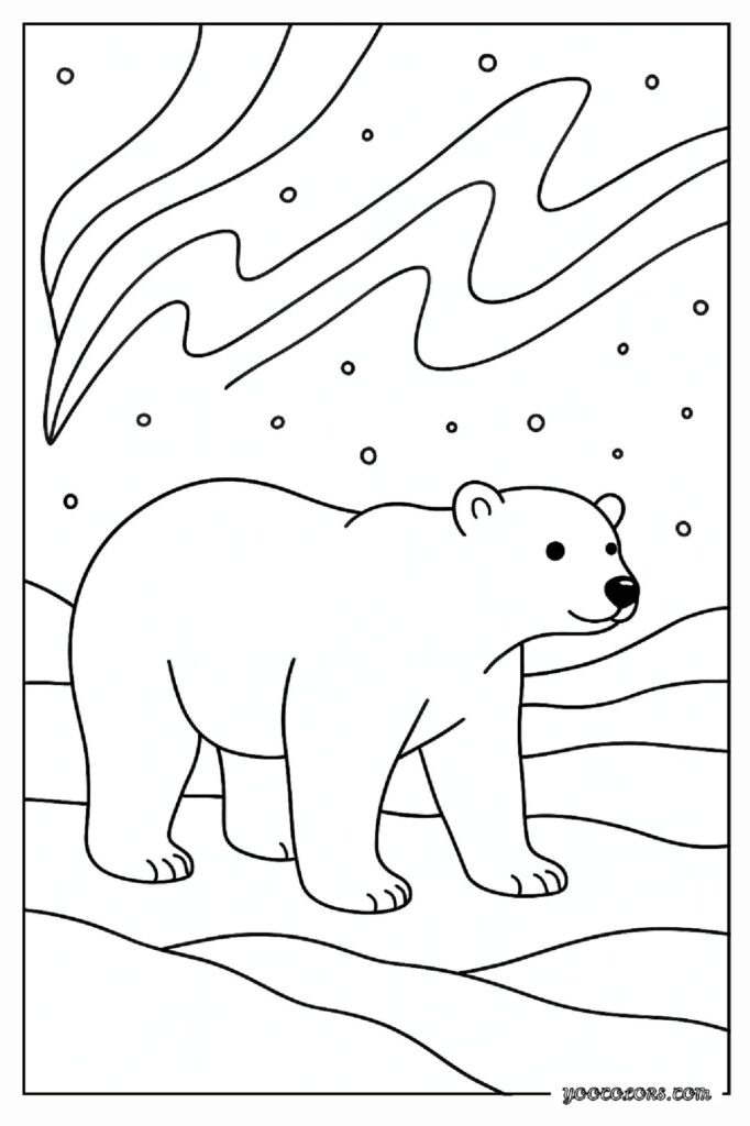 40 Polar Bear Coloring Pages: Cozy Winter Fun You Can Print Today 19 Polar bear coloring pages 19 pdf