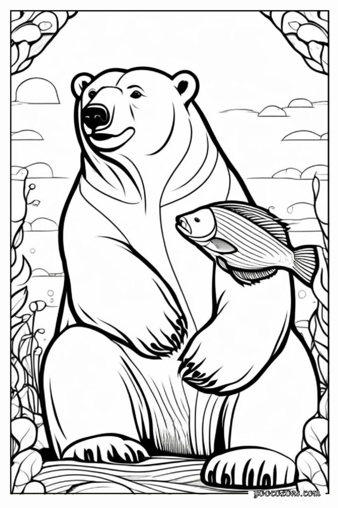 40 Polar Bear Coloring Pages: Cozy Winter Fun You Can Print Today 21 Polar bear coloring pages 21 pdf