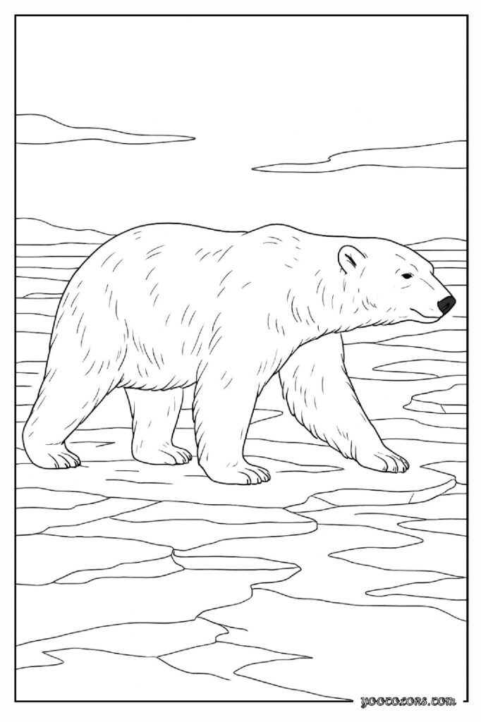 40 Polar Bear Coloring Pages: Cozy Winter Fun You Can Print Today 24 Polar bear coloring pages 22 pdf
