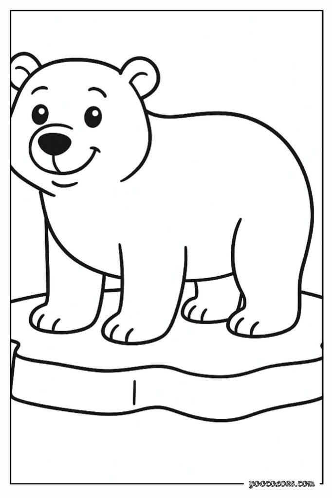 40 Polar Bear Coloring Pages: Cozy Winter Fun You Can Print Today 26 Polar bear coloring pages 24 pdf