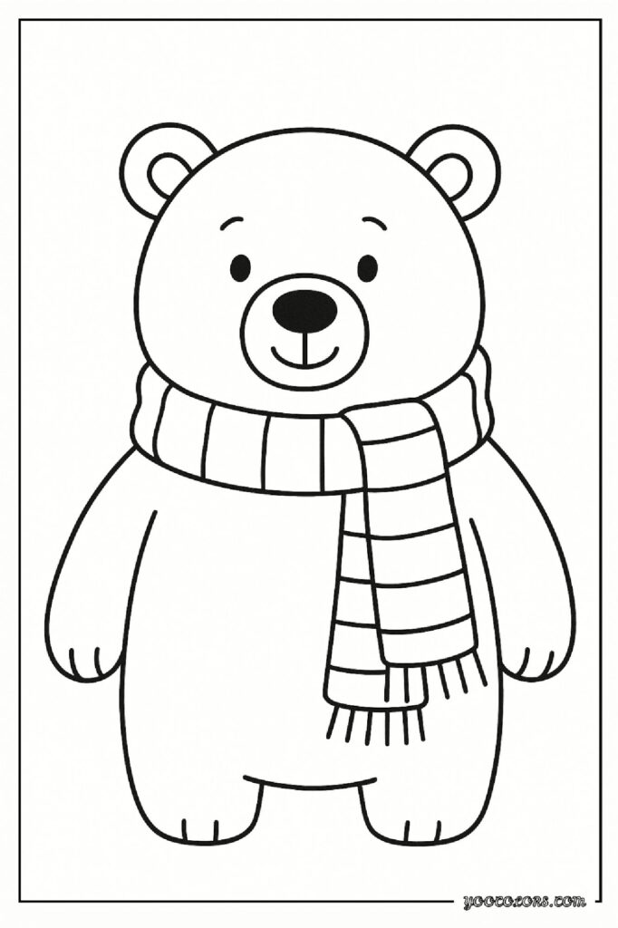 40 Polar Bear Coloring Pages: Cozy Winter Fun You Can Print Today 25 Polar bear coloring pages 25 pdf