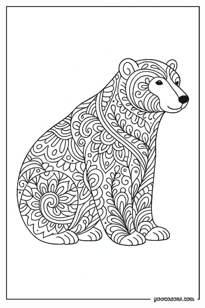 40 Polar Bear Coloring Pages: Cozy Winter Fun You Can Print Today 29 Polar bear coloring pages 30 pdf