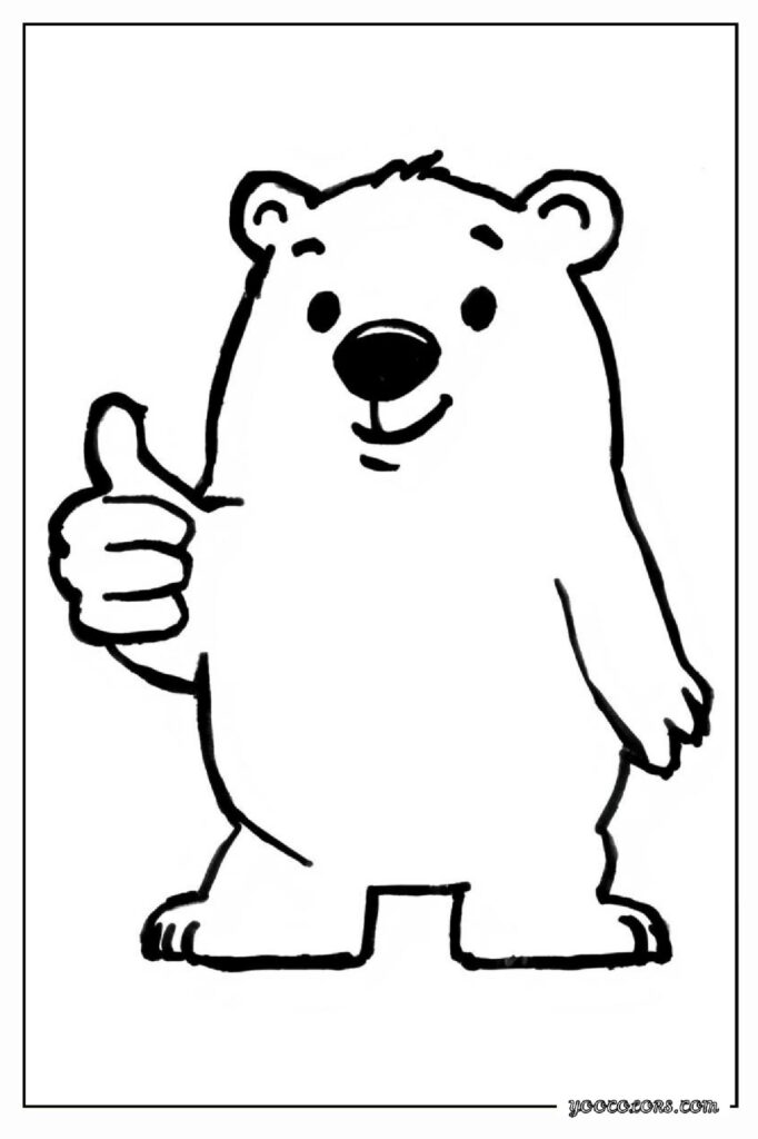 40 Polar Bear Coloring Pages: Cozy Winter Fun You Can Print Today 33 Polar bear coloring pages 34 pdf