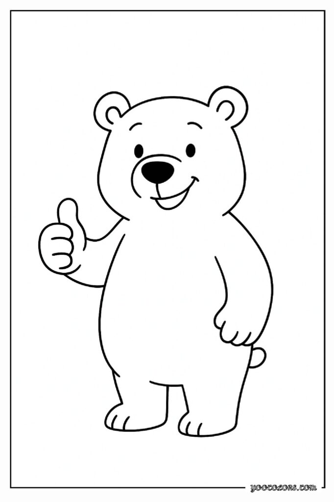 40 Polar Bear Coloring Pages: Cozy Winter Fun You Can Print Today 38 Polar bear coloring pages 37 pdf