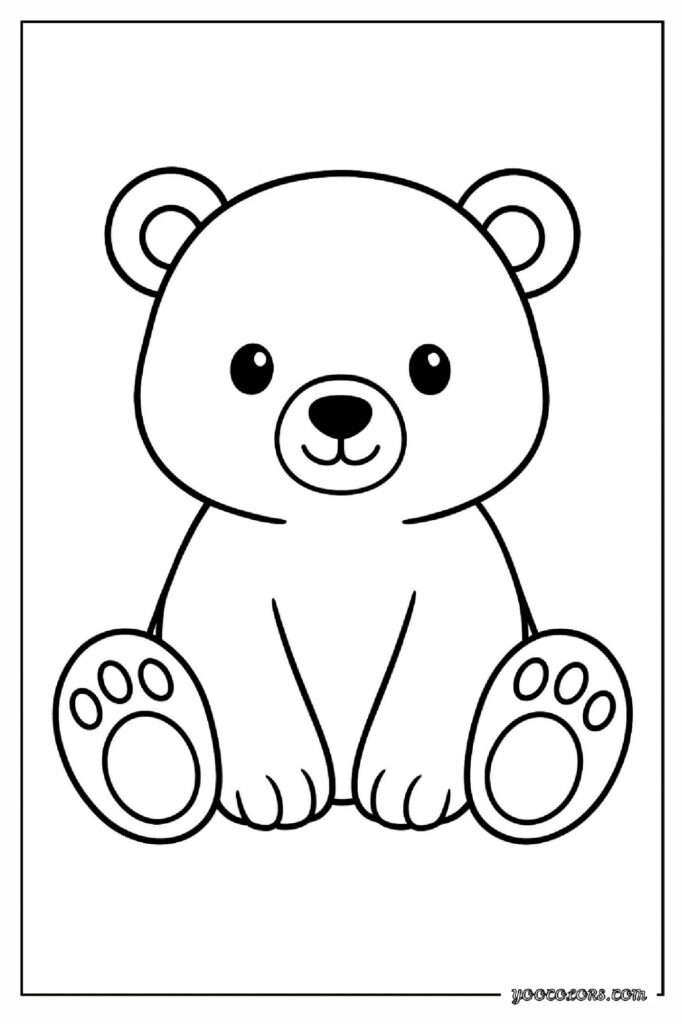 40 Polar Bear Coloring Pages: Cozy Winter Fun You Can Print Today 40 Polar bear coloring pages 39 pdf