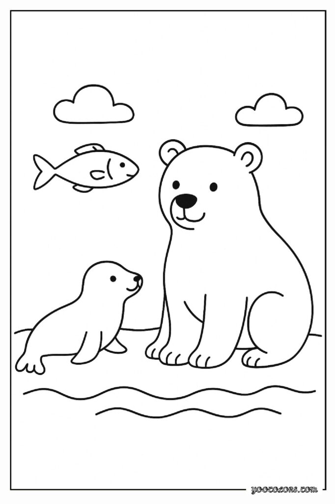 40 Polar Bear Coloring Pages: Cozy Winter Fun You Can Print Today 5 Polar bear coloring pages 6 1 pdf