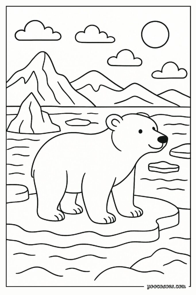 40 Polar Bear Coloring Pages: Cozy Winter Fun You Can Print Today 8 Polar bear coloring pages 7 1 pdf