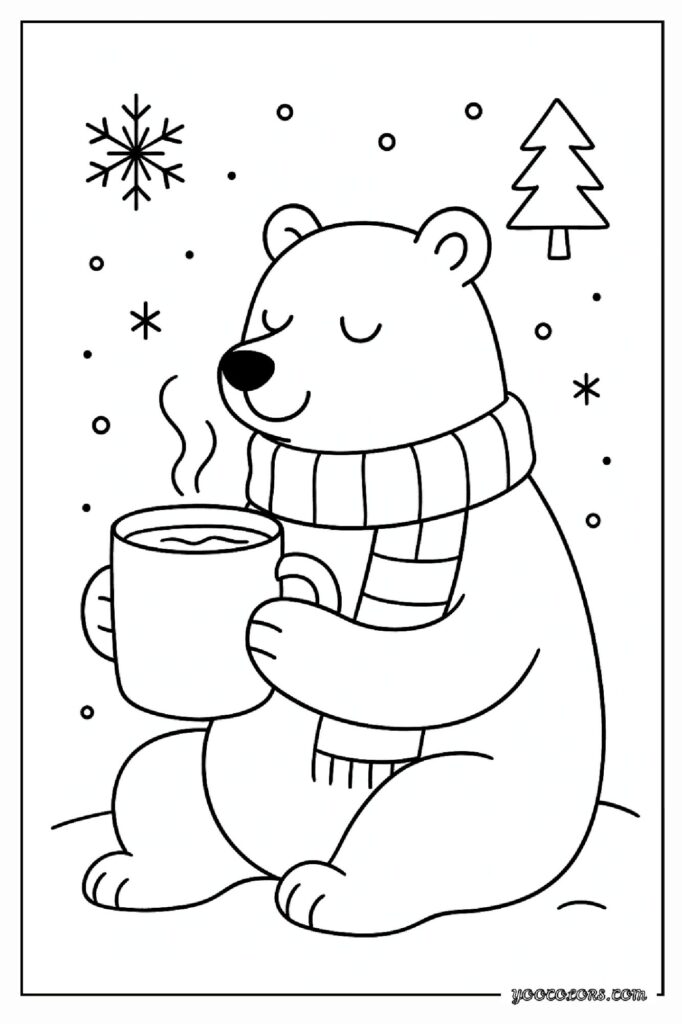 40 Polar Bear Coloring Pages: Cozy Winter Fun You Can Print Today 10 Polar bear coloring pages 9 1 pdf