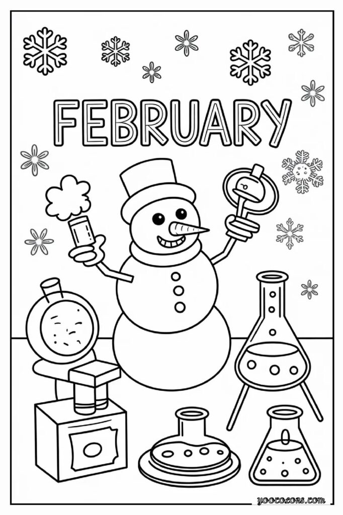 February Coloring Pages: Cozy Winter Fun, Love-Themed Art, and Creative Moments 14 february coloring pages 13 pdf