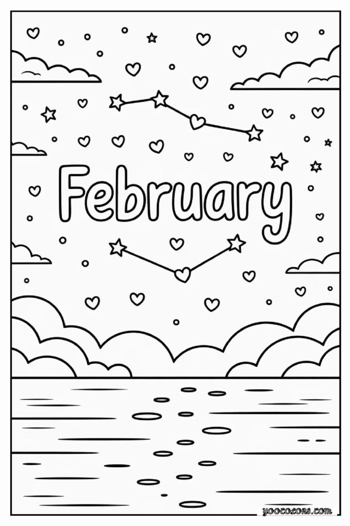 February Coloring Pages: Cozy Winter Fun, Love-Themed Art, and Creative Moments 15 february coloring pages 16 pdf
