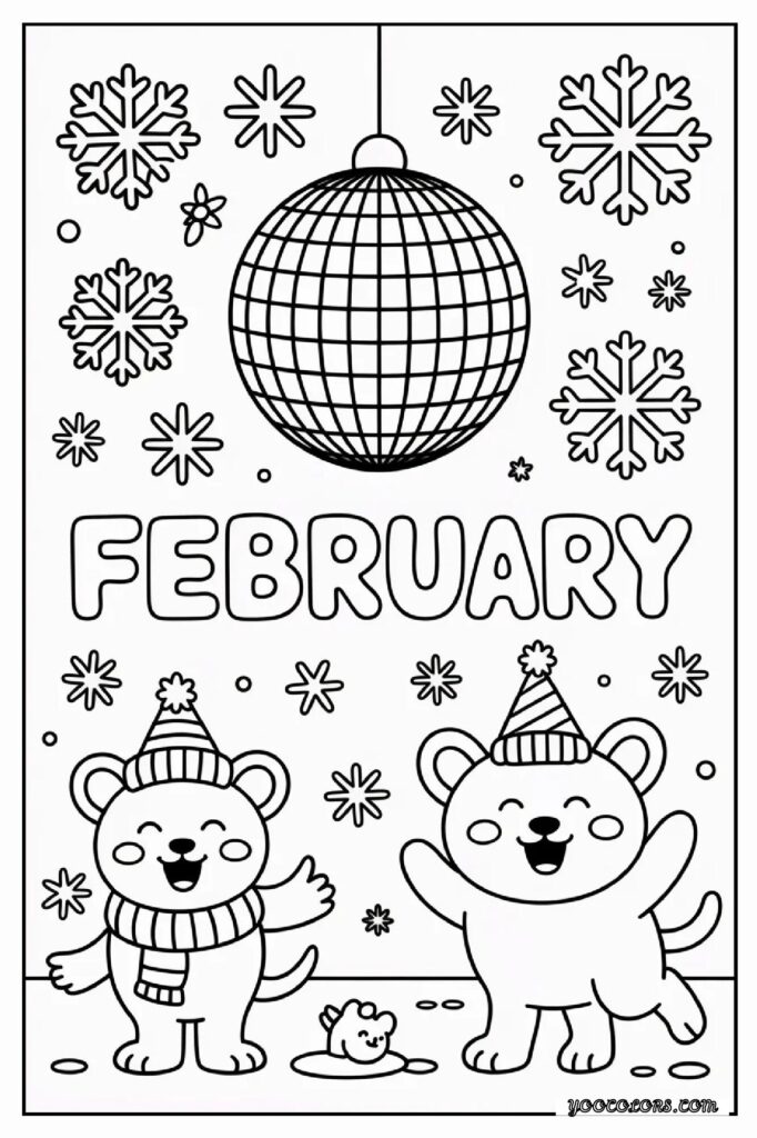 February Coloring Pages: Cozy Winter Fun, Love-Themed Art, and Creative Moments 19 february coloring pages 20 pdf