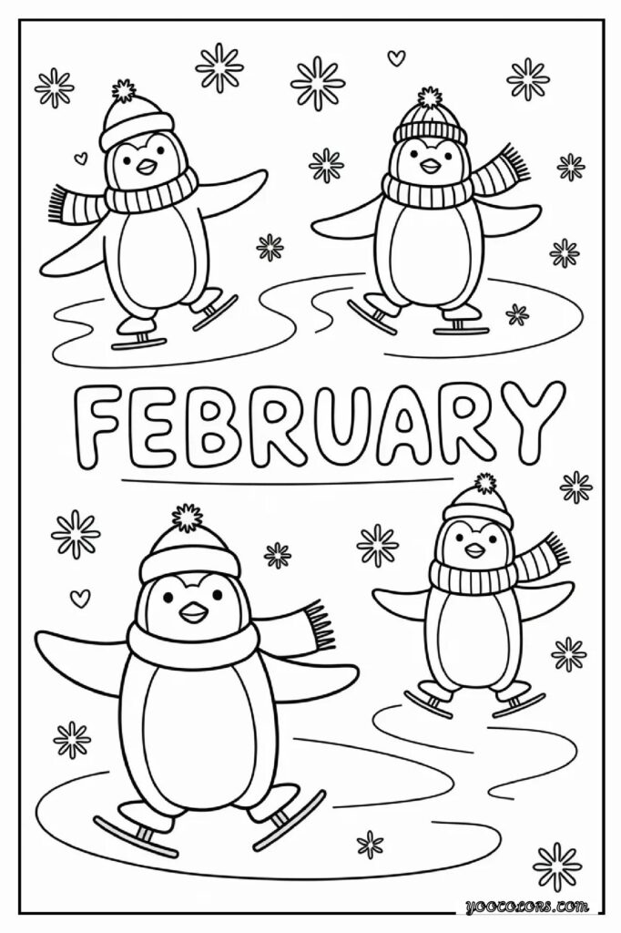 February Coloring Pages: Cozy Winter Fun, Love-Themed Art, and Creative Moments 22 february coloring pages 21 pdf