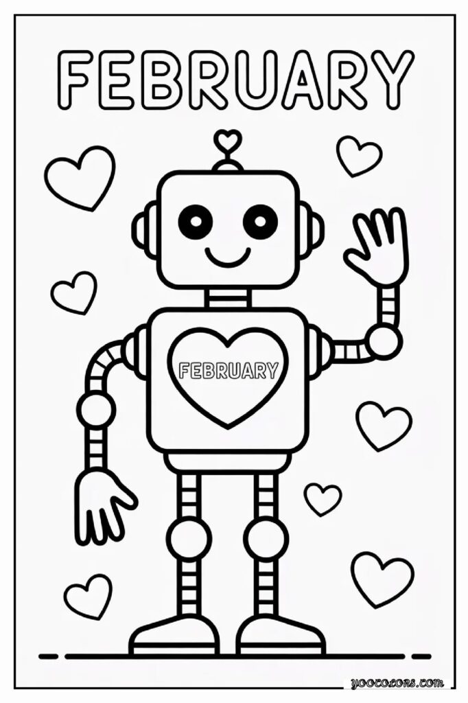 February Coloring Pages: Cozy Winter Fun, Love-Themed Art, and Creative Moments 21 february coloring pages 22 pdf