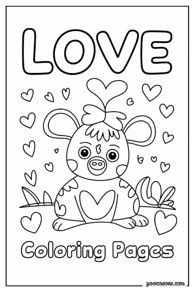 Love Coloring Pages: Free Printables for Kids, Teens & Adults 16 love coloring pages 16 pdf