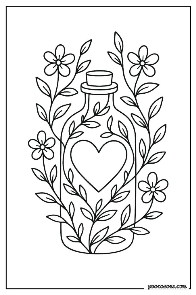 Love Coloring Pages: Free Printables for Kids, Teens & Adults 25 love coloring pages 9 pdf