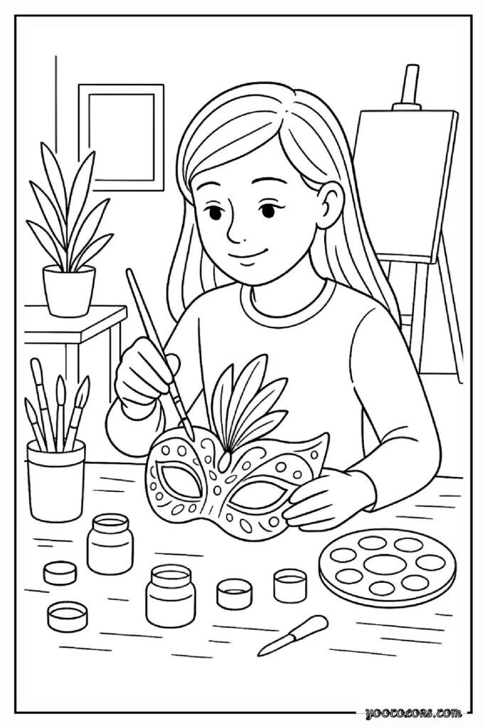 Mardi Gras Coloring Pages: Fun, Festive & Creative Printables for Kids 17 mardi gras COLORING PAGES 14 pdf