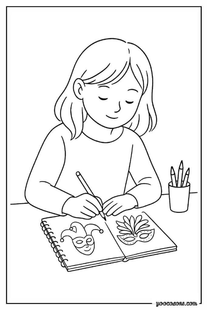Mardi Gras Coloring Pages: Fun, Festive & Creative Printables for Kids 19 mardi gras COLORING PAGES 16 pdf