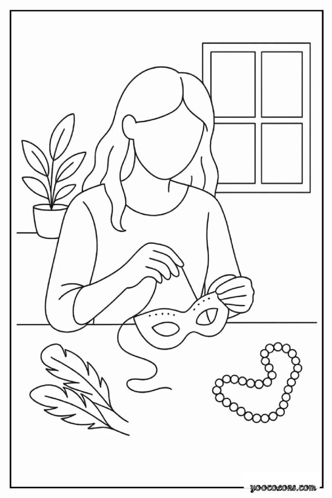 Mardi Gras Coloring Pages: Fun, Festive & Creative Printables for Kids 23 mardi gras COLORING PAGES 20 pdf
