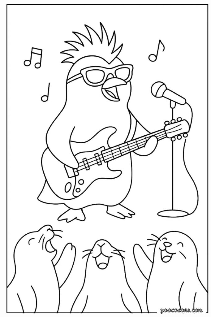 Penguin Coloring Pages: Simple Creative Fun for Everyone 10 penguine coloring pages 2 pdf