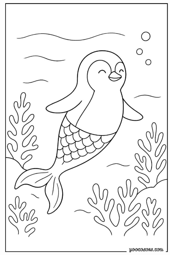 Penguin Coloring Pages: Simple Creative Fun for Everyone 11 penguine coloring pages 3 pdf