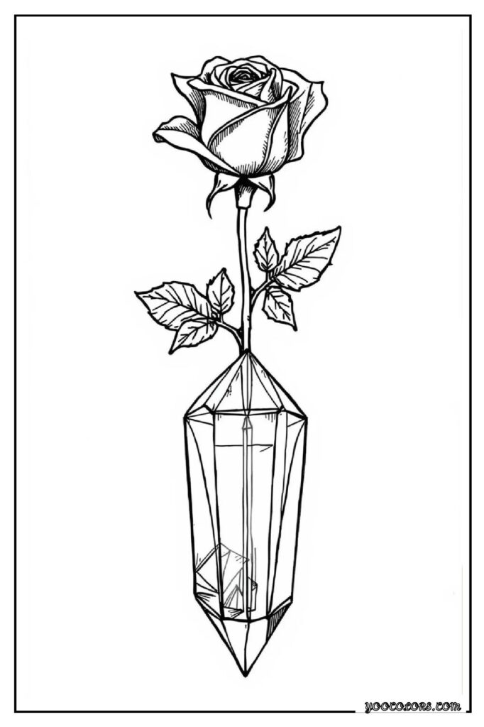 Rose Coloring Pages: A Timeless, Creative Escape for Kids and Adults 9 rose coloring pages 10 pdf
