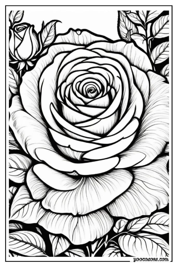 Rose Coloring Pages: A Timeless, Creative Escape for Kids and Adults 15 rose coloring pages 14 pdf